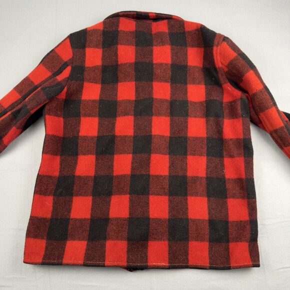 Vintage 1940-1950s Hercules Sears Plaid Button Up Chore Jacket Large - READ COND - Picture 9 of 16